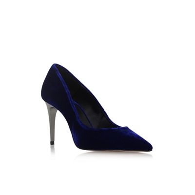 Blue 'Android' high heel court shoes
